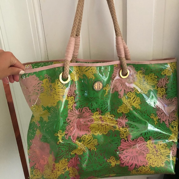 Lilly pulitzer clear tote Clearance